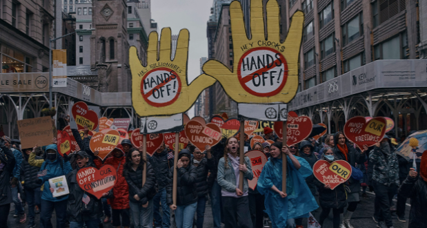 “Hands Off!” Millions of Americans Gather in Protest of Trump, Musk, and Rising Government Overreach